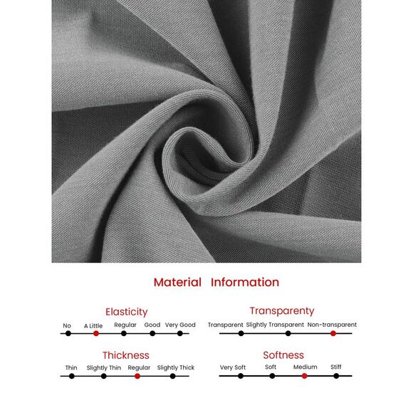 Sleeveless Dress Zip Up Belted Fit & Flare Work Dresses Gray - Picture 5 of 5